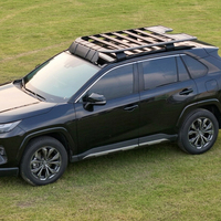 Aksesoris Mobil BERKUALITAS TINGGI Rak Atap Platform Atap Tangga Samping Kotak Samping untuk Toyota RAV4 2020+