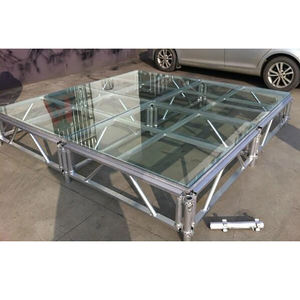 TENTCHO podio regolabile in alluminio portatile piscina acrilico e palcoscenico in vetro per eventi palco piattaforma - Product Image 1