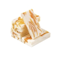 Bonbons au lait et nougat à la mangue, saveur crème, en vrac, sans arômes artificiels, style artisanal, friandises aux fruits tropicaux, approvisionnement direct usine