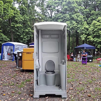Toilettes mobiles Toppla, toilettes portables d'extérieur avec réservoir septique, toilettes chimiques portables préfabriquées
