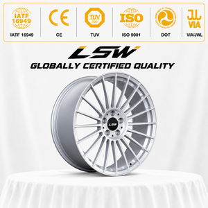 ล้อแม็กซ์อัลลอยด์สีเงินแบบหลายก้าน รุ่น LS8158 ขนาด 18x8.5 19x9.0 20x9.5 5x112 5x114.3 เหมาะสำหรับรถยนต์เมอร์เซเดสเบนซ์ E-Class S-Class และบีเอ็มดับเบิลยู ซีรีส์ 5 - Product Image 3