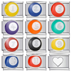 แฟชั่นที่กำหนดเองตารางบิลเลียดที่มีสีสันลูกเทนนิ<span class=keywords><strong>ส</strong></span><span class=keywords><strong>ส</strong></span>นุ๊กเกอร์เ<span class=keywords><strong>ส</strong></span>น่ห์ของอิตาลีเครื่องประดับ<span class=keywords><strong>ส</strong></span>ร้อยข้อมือ<span class=keywords><strong>ส</strong></span>แตนเลสขนาด9มม. - Product Image 1