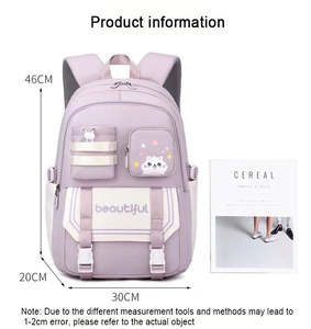 Sac de mode britannique pour enfants filles bleu grande capacité Oxford sac à dos scolaire pour enfants fournitures scolaires pour étudiants - Product Image 6