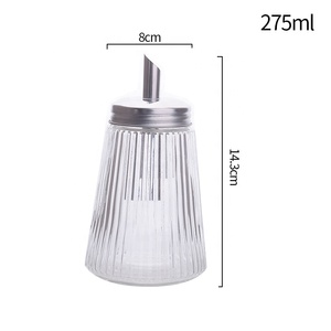 Distributeur de sucre, de sel et d'épices en verre avec bec verseur et couvercle, pot en verre pour tous les foyers - Product Image 2