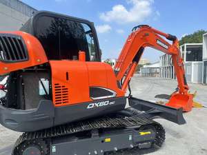 Mini-excavatrice Doosan DX60/DX55, moteur Yanmar haute performance, pompe 6 tonnes, moteur à engrenages, composants principaux PLC, 6 tonnes, stock Shanghai - Product Image 6