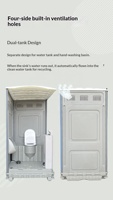 Toilettes mobiles portables pour événements avec station de lavage des mains pour fêtes et festivals