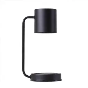 2024 Popular And Simply Electric Candle Warmer Lamp 120V/220V GU10 Halogen Bulbs Black Style Fragrance Wax Burner