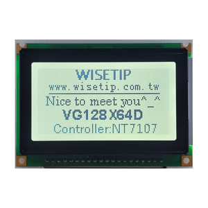 Wisetip Widely Used Vg128X64D Monochrome <b>Graphic</b> Lcd Module <b>Display</b> Solution - Product Image 1