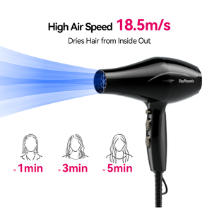 Secador de Pelo FirePhoenix 8101X con Control de Frizz, Iones Negativos, Motor BLDC de Alta Velocidad y Bajo Ruido (18.5m/s) para un Cabello Suave - Product Image 4