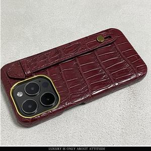 Funda <span class=keywords><strong>de</strong></span> Piel <span class=keywords><strong>de</strong></span> Cocodrilo Auténtica <span class=keywords><strong>de</strong></span> Lujo Exótico para <span class=keywords><strong>iPhone</strong></span> 16 15 14 <span class=keywords><strong>Pro</strong></span> con Correa para el Dedo, Fundas <span class=keywords><strong>de</strong></span> Teléfono 100% <span class=keywords><strong>de</strong></span> Piel para <span class=keywords><strong>iPhone</strong></span> - Product Image 5