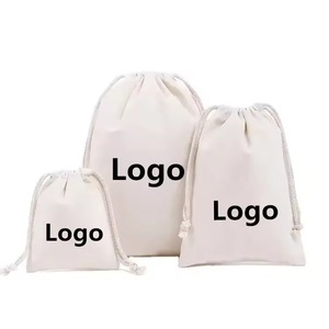 Sacs à cordon personnalisés avec logo, <span class=keywords><strong>sac</strong></span> à cordon en toile de coton, <span class=keywords><strong>sac</strong></span> anti-poussière en toile - Product Image 1