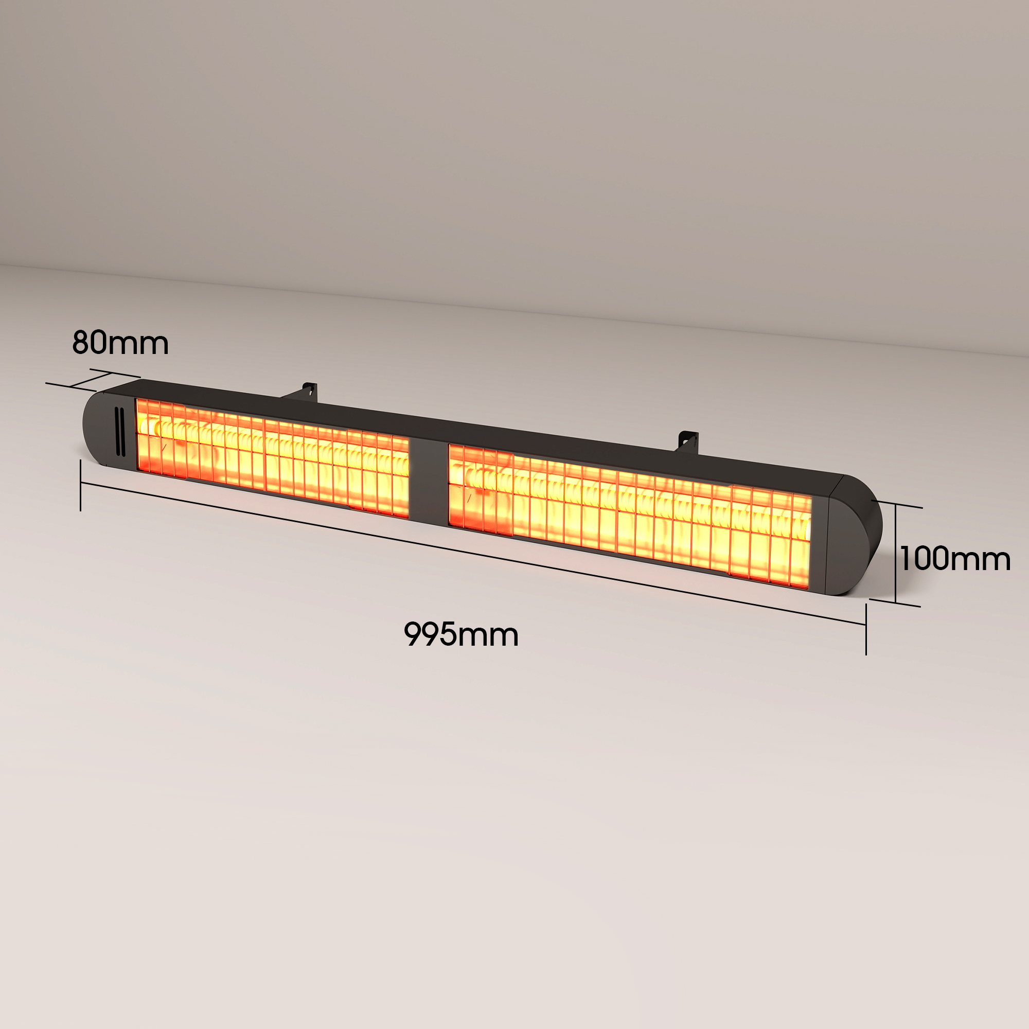 Smart WiFi Infrared Heater Wall Mounted Energy Saving Heater for Home and Commercial