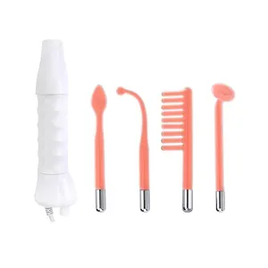 4 em 1 profissional Handheld Acne tratamento Facial Lift pele aperto alta freqüência pele terapia máquina Skin Therapy Wand