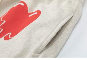 Nuevos pantalones cortos casuales de moda con estampado de corazones, holgados, lavados y desgastados, para hombre y mujer, talla SM. - Product Image 3