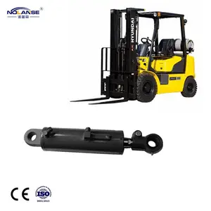 Çok kademeli 12V hidrolik silindir direksiyon hidrolik silindirleri Forklift için hidrolik aktüatör silindir