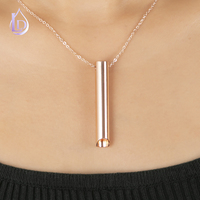 Nouveau Collier Tendance en Acier Inoxydable avec Chaîne à Maillons, Anti-Stress, pour la Respiration Consciente, Idéal comme Cadeau