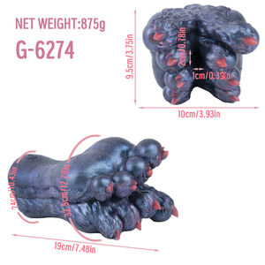 Masturbatore <span class=keywords><strong>Maschile</strong></span> GEEBA a Forma di Piedi di <span class=keywords><strong>Volpe</strong></span>, Vagina Tascabile in Silicone, Masturbatore Fetish a Forma di Piedi Alieni per Uomini - Product Image 2