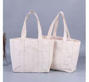 Bolsa de Lona Personalizable con Asas de Colores para Arte, Manualidades y Regalos Promocionales - Lisa y Lista para Personalizar - Product Image 3