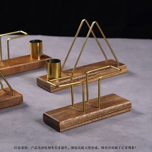 Walnut Wood Toothpick Holder With Tissue Stand Minimalist Design For Tabletop Use In Hotels And Restaurants - Product Image 4