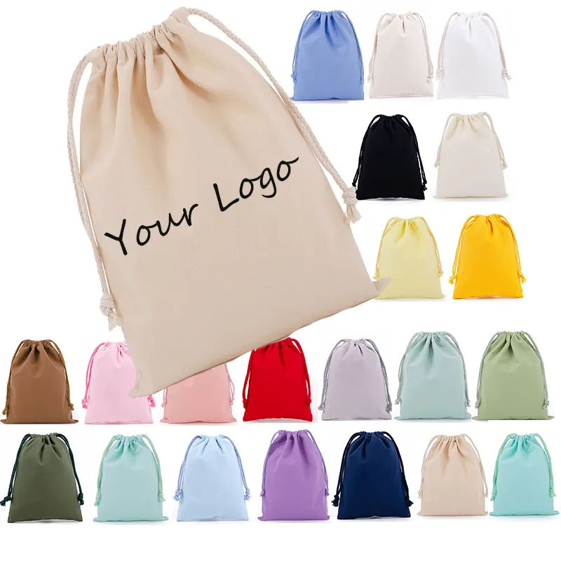 Promotion Custom Logo gedruckt Wasch bare Schuh Aufbewahrung tasche Kordel zug Recycled Organic Cotton Canvas Kordel zug Taschen