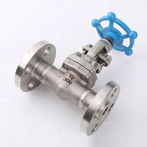 Agua de vapor de alta temperatura API ANSI 150-1500LB 304 316 Acero inoxidable A105 JIS 10K Válvula de globo con bandera forjada en el PN16-100 - Product Image 3