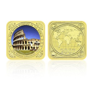 Set <span class=keywords><strong>de</strong></span> Medallones Decorativos <span class=keywords><strong>de</strong></span> Lugares Emblemáticos del Mundo, 7 Maravillas del Mundo, Recuerdo <span class=keywords><strong>de</strong></span> Viaje, con Servicio Personalizado OEM - Product Image 3