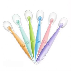 Cuchara de Silicona Libre de BPA para Bebés, Cuchara de Silicona para Alimentación de Bebés con Punta Suave - Product Image 2