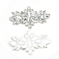 Patchs d'appliques de fleurs en cristal Rhinestone pour robe de mariée, ceinture, chaussures, sacs, vêtements