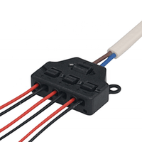 Een Ingang Drie Output Parallelle Kabel Splitter Voor Led Push-In Snelle Kabel Connector