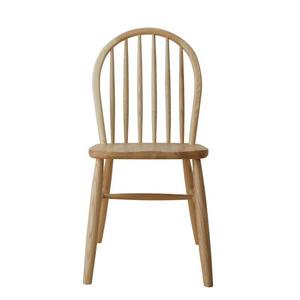 Chaise de salle à manger vintage en bois massif nordique avec coussin moelleux, design nord-européen, chaises en chêne - Product Image 2