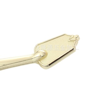 Furniture Handle Zinc Alloy Rectangle Minimalist <b>Cabinet</b> Drawer <b>Gold</b> Durable - Product Image 1