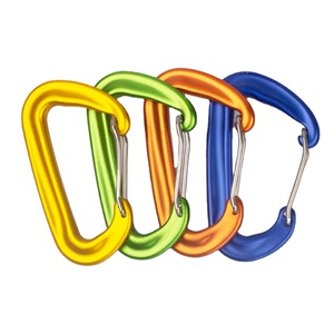 Mosqueton en <span class=keywords><strong>aluminium</strong></span> personnalisé 12KN, <span class=keywords><strong>petit</strong></span> mosqueton à verrouillage pour hamac - Product Image 1