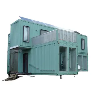 EU/USA/NZ/Australia Standard luxury sea container prefab houses easy assemble living container home villa townhouse