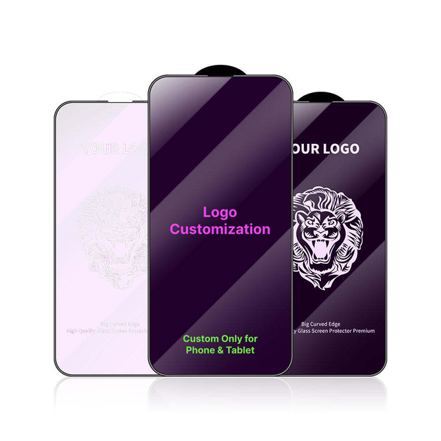 Oem Screen Protectors Custom logo 9h 2.5D Anti Blue Light Tempered Glass Screen Protector Cell Phone Protector for Samsung