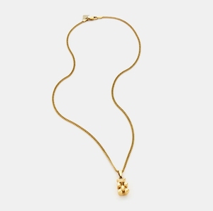 Inspire collar de acero inoxidable impermeable 18K chapado en oro lindo oso ofensivo divertido colgante encantos para la fabricación de joyas de los hombres - Product Image 5