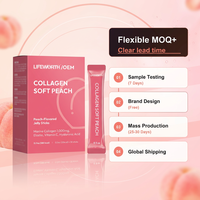 Lifeworth Solution Essentielle de Collagène en Stick de Gelée |   Collagène Peptidique pour Adultes |   Grenade |   10 paquets |   Beauté des cheveux, de la peau et des ongles