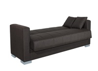 Canapé-lit convertible avec rangement, cadre en bois, revêtement en tissu - Canapé convertible durable pour les appartements et les salons
