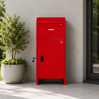 Boîte à colis sécurisée de grande capacité, autoportante, en acier galvanisé robuste, pour la livraison par courrier en extérieur