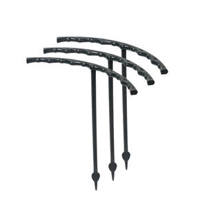 <b>Plant</b> <b>Support</b> <b>Frame</b> Black Plastic 3 Pack For Potted Flowers Garden Use - Product Image 1