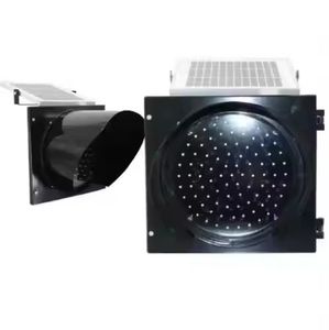 Feux de signalisation clignotants à LED solaires, haute visibilité, pour travaux routiers et zones dangereuses - Product Image 5