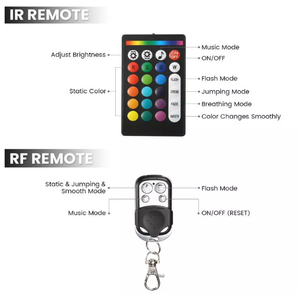 Moto LED Lumière Kit Bandes Multicolore Accent Lueur Néon Lumières <span class=keywords><strong>D</strong></span>&amp;#39;atmosphère Lampe avec Télécommande Sans Fil - Product Image 4