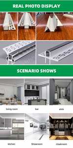 Profilé en aluminium OEM pour bande lumineuse LED 1m 2m 3m, profilé en aluminium LED personnalisable - Product Image 5