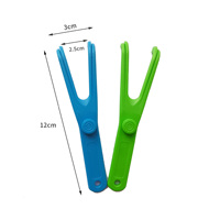 Accessoire de support pour fil dentaire hygiénique réutilisable, cure-dent interdentaire en forme de Y, saveur menthe, charbon de bambou, nylon ciré, pour soins bucco-dentaires
