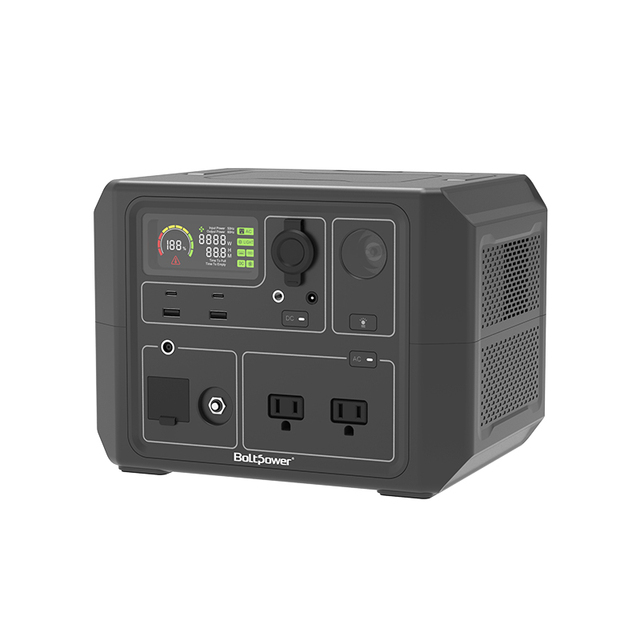600W Portable Power Bank LiFePo4 Power Station with Solar Panel & Flashlight Car Charging 3.0 Dual USB for Laptop US Plug
