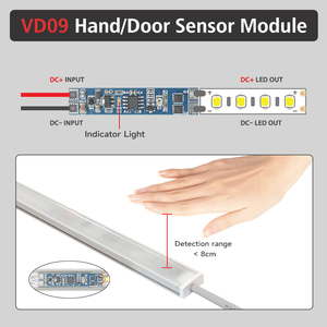 Tủ quần áo tay cảm biến chuyển động 12V/24V thông minh chuyển đổi ánh sáng, tủ ánh sáng không yêu cầu khoan cửa cảm biến chuyển đổi - Product Image 4