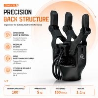 Pince robotique modulaire à trois doigts CTMG3F60 pour l'automatisation du chargement et du déchargement des machines CNC