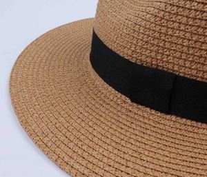 N-054 Outdoor Unisex Frühling Sommer Atmungsaktive Sonne Stroh Panama hut Großhandel Braid Floppy Fedora Beach Panama Jack Strohhüte - Product Image 6