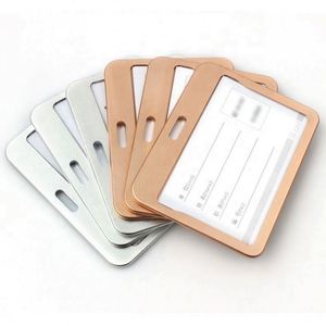 High Quality Aluminum Alloy Name Badge and <b>ID</b> Card <b>Holder</b> for Business Use - Product Image 1