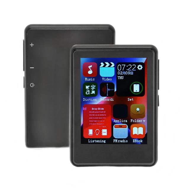 2.4-Inch HiFi Sound Quality Full Touchscreen MP3/MP4 Player Dictionary Search E-Books FM Learning Entertainment-Dual-Mode WAV
