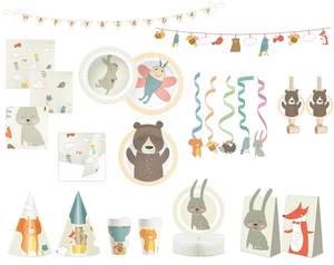 ชุดตกแต่งงานเลี้ยงวันเกิดเด็กธีมสัตว์จาก DAMAI พร้อมของตกแต่งแบบแขวนเกลียว ของตกแต่งรังผึ้ง ถุงของขวัญ และอุปกรณ์เสริม - Product Image 1